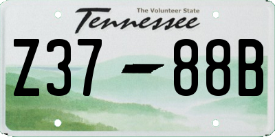 TN license plate Z3788B