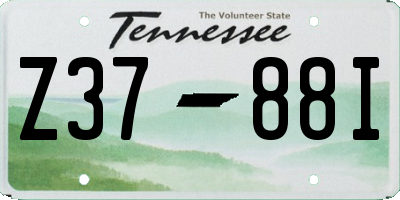 TN license plate Z3788I