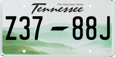 TN license plate Z3788J