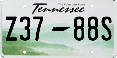 TN license plate Z3788S