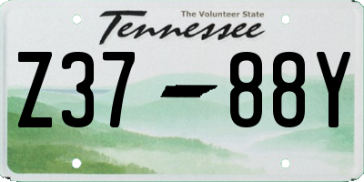 TN license plate Z3788Y