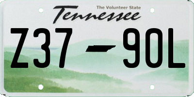 TN license plate Z3790L