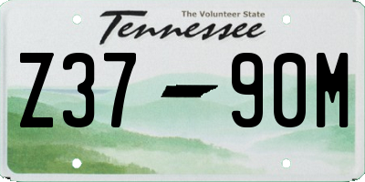 TN license plate Z3790M