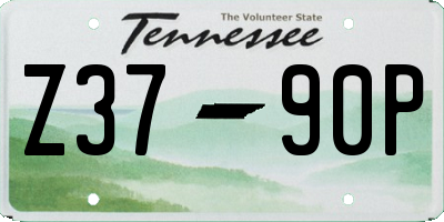 TN license plate Z3790P