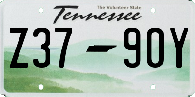 TN license plate Z3790Y