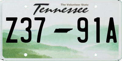 TN license plate Z3791A