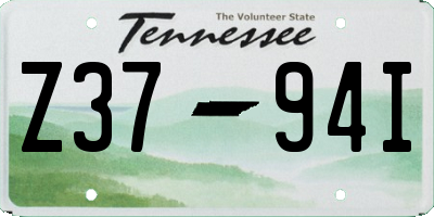 TN license plate Z3794I