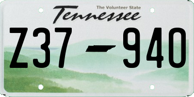 TN license plate Z3794O