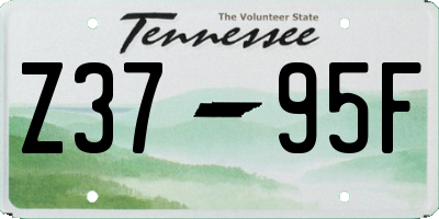 TN license plate Z3795F