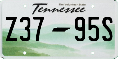 TN license plate Z3795S