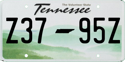 TN license plate Z3795Z