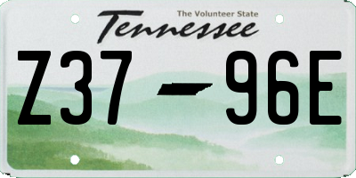 TN license plate Z3796E