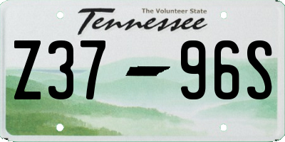 TN license plate Z3796S