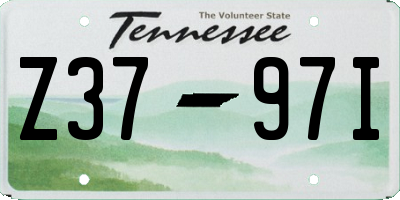 TN license plate Z3797I
