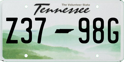 TN license plate Z3798G