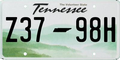 TN license plate Z3798H