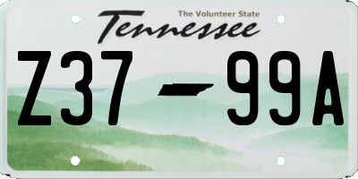 TN license plate Z3799A