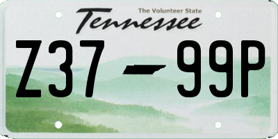 TN license plate Z3799P