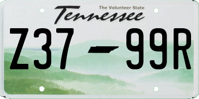 TN license plate Z3799R