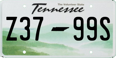 TN license plate Z3799S