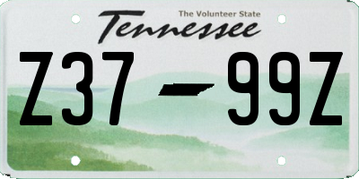 TN license plate Z3799Z