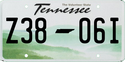 TN license plate Z3806I