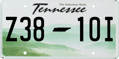 TN license plate Z3810I