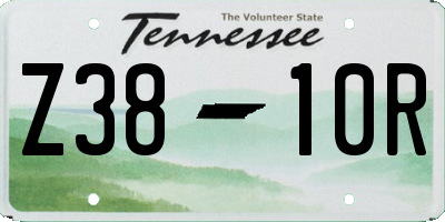 TN license plate Z3810R