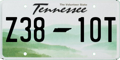 TN license plate Z3810T