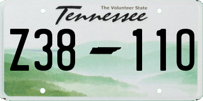 TN license plate Z3811O