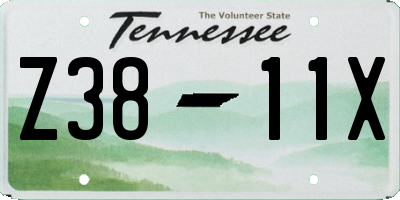 TN license plate Z3811X