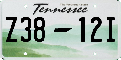 TN license plate Z3812I