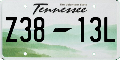 TN license plate Z3813L