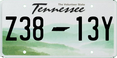 TN license plate Z3813Y