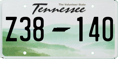 TN license plate Z3814O