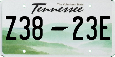 TN license plate Z3823E