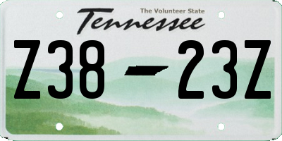 TN license plate Z3823Z