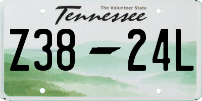TN license plate Z3824L