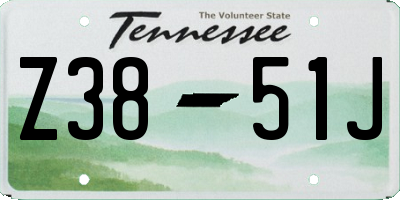 TN license plate Z3851J