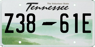 TN license plate Z3861E