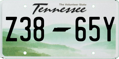 TN license plate Z3865Y