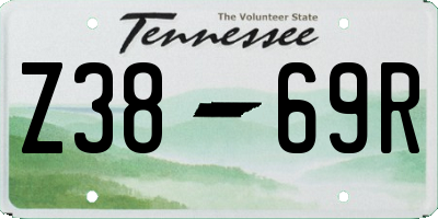 TN license plate Z3869R