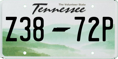 TN license plate Z3872P