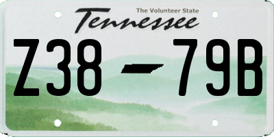 TN license plate Z3879B