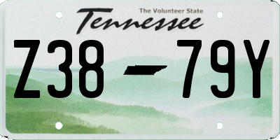 TN license plate Z3879Y