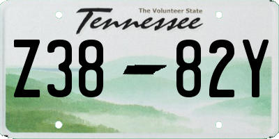 TN license plate Z3882Y