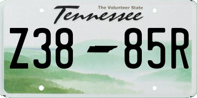 TN license plate Z3885R