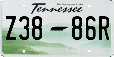 TN license plate Z3886R