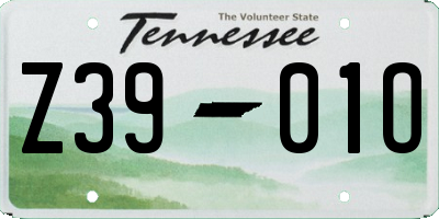 TN license plate Z3901O
