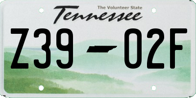 TN license plate Z3902F